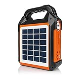 EASYmaxx Solar-Generator Kit 4500mAh | 2 Auflademodi: Solarpanel oder USB | Zum Aufladen von Handy,...