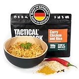 Tactical Foodpack Reiscurry mit Hähnchen - Gefriergetrocknete Mahlzeiten I zum Verzehr bereit I MRE...