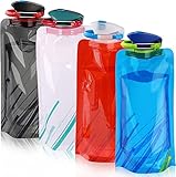 YSTrillion Faltbare Wasserflaschen 700 ml,4 Stück Wiederverwendbare Wasserflaschen,Trinkflasche mit...