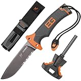 Gerber Bear Grylls Outdoor/Survival-Messer mit Teilwellenschliff, Fixed Blade Ultimate,...