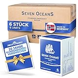 SEVEN OCEANS - DAS ORIGINAL - Notfallnahrung [6x500g] + extra Vitamine I Extrem lang haltbarer...